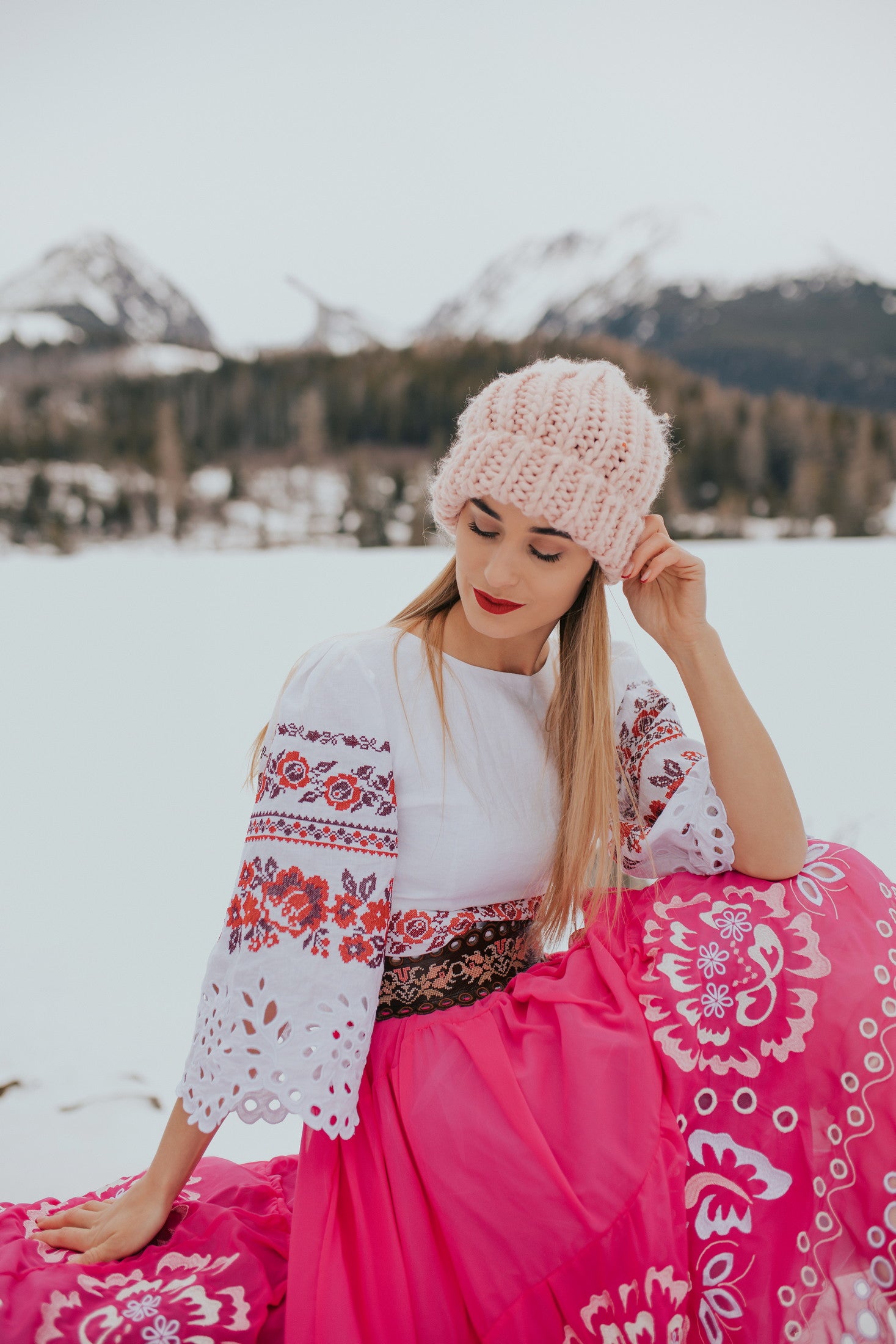 Crop top Zámutovské kvety